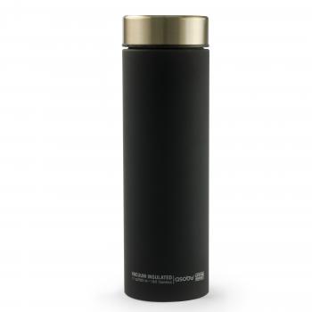 2 889 р. Термокружка (термос) LE BATON, 500 мл, черныйзолото ASOBU lb17.12-gold  с доставкой в г. Вологда. Увеличить фотографию 1