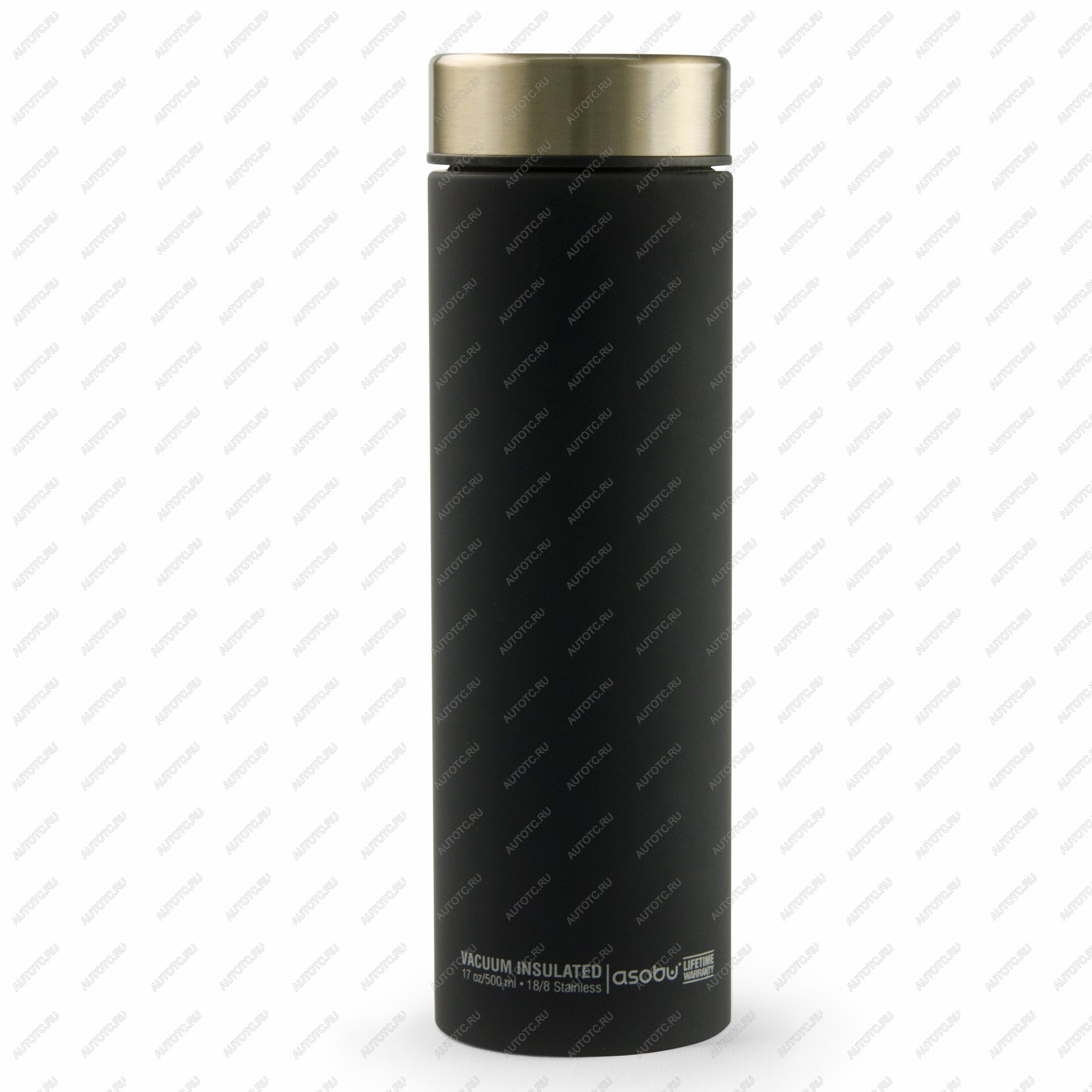 2 889 р. Термокружка (термос) LE BATON, 500 мл, черныйзолото ASOBU lb17.12-gold  с доставкой в г. Вологда
