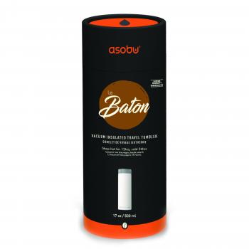 2 889 р. Термокружка (термос) LE BATON, 500 мл, черныйзолото ASOBU lb17.12-gold  с доставкой в г. Вологда. Увеличить фотографию 9