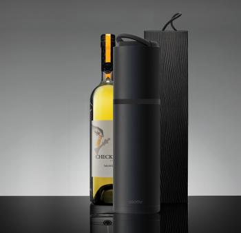 6 799 р. Термофутляр для вина VIN BLANC, черный ASOBU vpb1.06-black  с доставкой в г. Вологда. Увеличить фотографию 6
