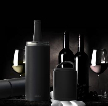 6 799 р. Термофутляр для вина VIN BLANC, черный ASOBU vpb1.06-black  с доставкой в г. Вологда. Увеличить фотографию 5