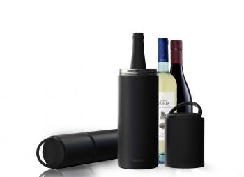 6 799 р. Термофутляр для вина VIN BLANC, черный ASOBU vpb1.06-black  с доставкой в г. Вологда. Увеличить фотографию 4