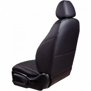 10 299 р. Комплект чехлов для сидений (РЗСиС 40/60 ЗГ Орегон) БАЙРОН Lord Autofashion Chevrolet Spark M300 дорестайлинг (2010-2015) (черный, вставка черная, строчка черная)  с доставкой в г. Вологда. Увеличить фотографию 3