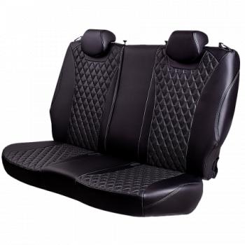 10 299 р. Комплект чехлов для сидений (РЗСиС 40/60 ЗГ Орегон) БАЙРОН Lord Autofashion Chevrolet Spark M300 дорестайлинг (2010-2015) (черный, вставка черная, строчка черная)  с доставкой в г. Вологда. Увеличить фотографию 7