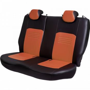 9 449 р. Комплект чехлов для сидений (РЗСиС 40/60 3Г Илана+Орегон) ТУРИН Lord Autofashion KIA Ceed 1 ED рестайлинг, хэтчбэк 5 дв. (2010-2012) (черный, вставка коричневая/бежевая, строчка черная)  с доставкой в г. Вологда. Увеличить фотографию 6