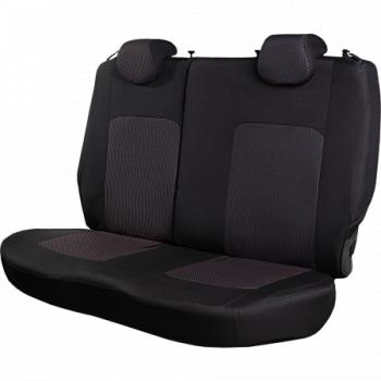 3 699 р. Комплект чехлов для сидений (РЗС 60/40 2Г жаккард) СТАНДАРТ Lord Autofashion KIA Rio 3 QB дорестайлинг седан (2011-2015) (черный, вставка Сеул красный, строчка черная)  с доставкой в г. Вологда. Увеличить фотографию 10