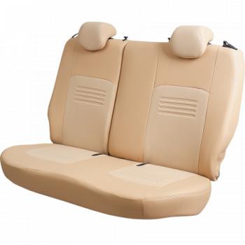 6 799 р. Комплект чехлов для сидений (РЗС 60/40 3Г Илана+Орегон) ТУРИН СТ Lord Autofashion Nissan Juke 1 YF15 дорестайлинг (2010-2014) (бежевый, вставка бежевая, строчка бежевая)  с доставкой в г. Вологда. Увеличить фотографию 3
