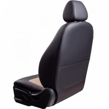 9 449 р. Комплект чехлов для сидений (РЗС 40/60 3Г Илана+Орегон) ТУРИН СТ Lord Autofashion Opel Astra J хэтчбек 5 дв.  рестайлинг (2012-2017) (черный, вставка бежевая, строчка бежевая)  с доставкой в г. Вологда. Увеличить фотографию 3