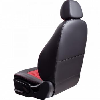 6 799 р. Комплект чехлов для сидений (РЗС 60/40 3Г Илана+Орегон) ТУРИН СТ Lord Autofashion Opel Mokka  дорестайлинг (2012-2016) (черный, вставка красная, строчка красная)  с доставкой в г. Вологда. Увеличить фотографию 8