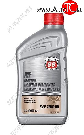 969 р. Масло трансмиссионное Phillips 66 MP GEAR LUBE 75W90 0.946 L CUMMINS 14625  с доставкой в г. Вологда