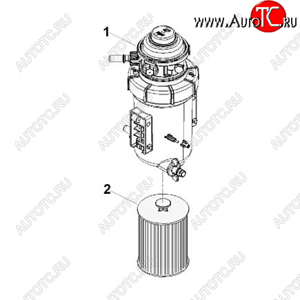 11 999 р. Фильтр топливный сепаратор ISF 2.8 5297619 FH21086  FH21082  FH21076  FH21077  CUMMINS 0386  с доставкой в г. Вологда