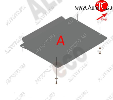 3 069 р. Защита КПП (V-3,5) Alfeco Hyundai Terracan HP дорестайлинг (2001-2004) (Сталь 2 мм)  с доставкой в г. Вологда