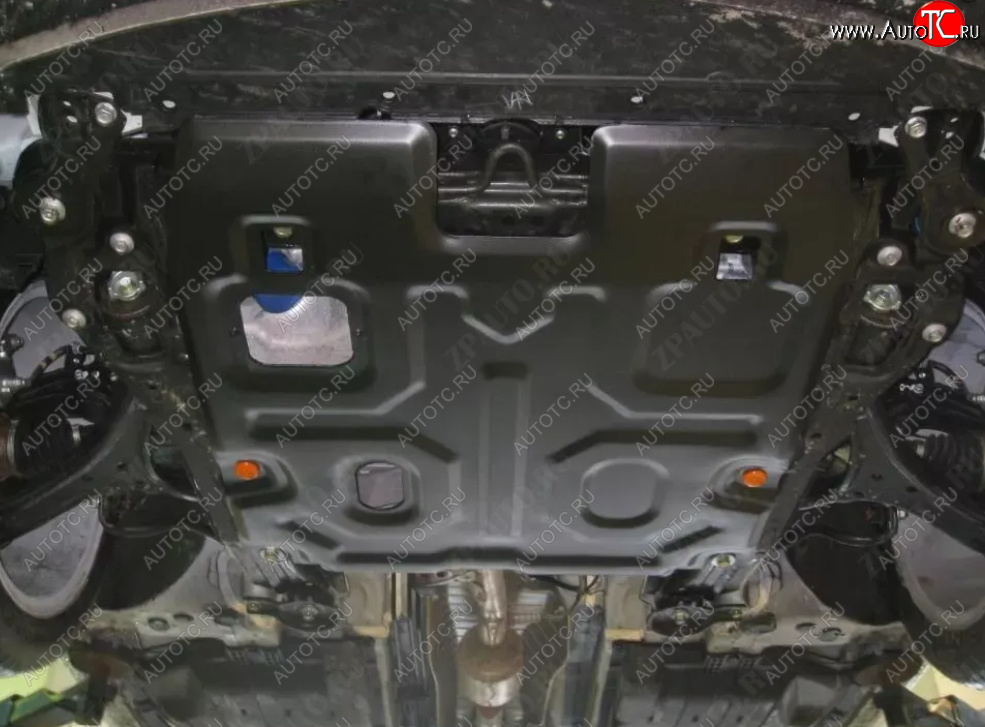 10 199 р. Защита картера двигателя и КПП (V-2,4) ALFECO  Honda Accord  9 CR (2013-2020) седан дорестайлинг, седан рестайлинг (Алюминий 3 мм)  с доставкой в г. Вологда