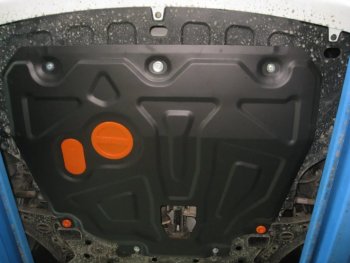Защита картера двигателя и КПП (установка на пыльник на кронштейны) Alfeco KIA Rio  X-line (2017-2021) (Алюминий 3 мм)