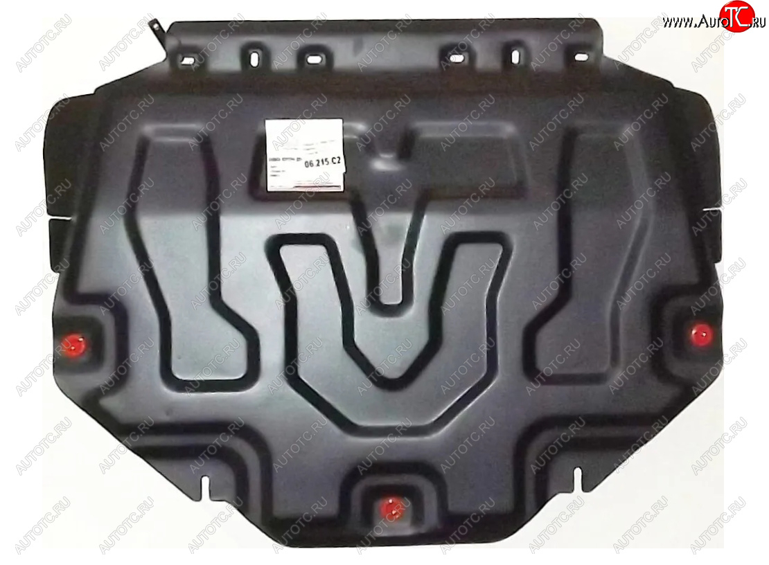 10 999 р. Защита картера двигателя и КПП (V-2,5, малая) ALFECO  Mazda CX-9  TC (2015-2025) дорестайлинг, рестайлинг (Алюминий 4 мм)  с доставкой в г. Вологда