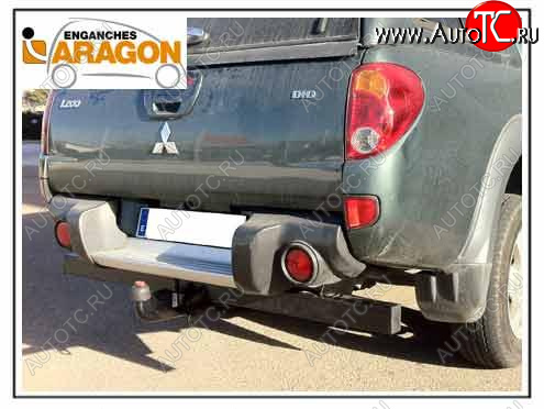 35 649 р. ТСУ для MITSUBISHI L200 с бамп. y barra antiempotramiento 2006-2010, Тип шара: Горизонтальный, условно-съемный (лебединая шея) (A)  Митсубиси Л200 Aragon e4201ba  с доставкой в г. Вологда