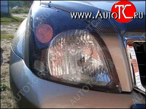 1 199 р. Защита передних фар карбоновая TOYOTA LAND CRUISER PRADO 2001-2008, NLD.STOLCP0123  Тойота Ленд крузер прадо SIM nld.stolcp0123  с доставкой в г. Вологда
