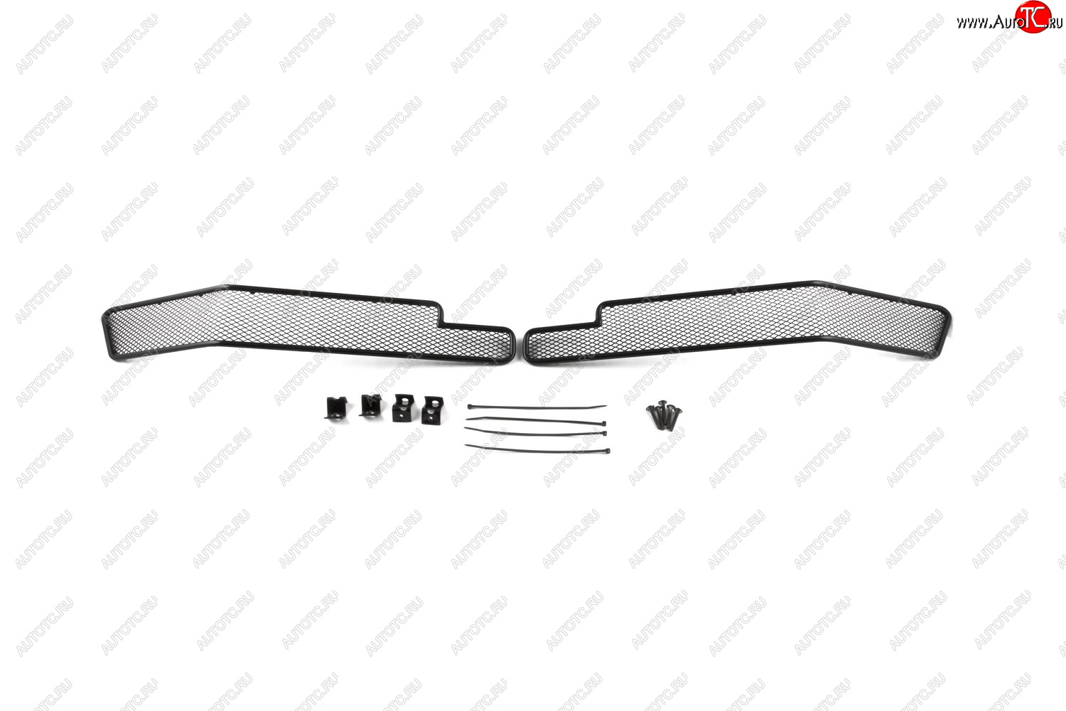 1 099 р. Сетка на бампер внешняя для TOYOTA Land Cruiser 200 2015-2021, 2 шт., черн., 10 мм  Тойота Ленд крузер Arbori 01-521615-101  с доставкой в г. Вологда
