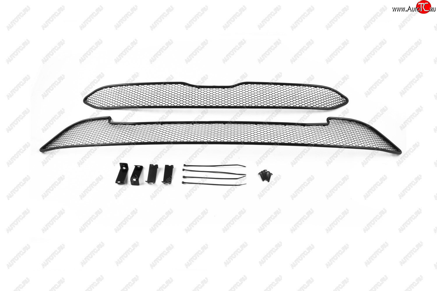 1 339 р. Сетка на бампер внешняя для HONDA CR-V 2.0 2014-2018, 2 шт., черн., 15 мм  Хонда ЦРВ Arbori 01-230515-151  с доставкой в г. Вологда