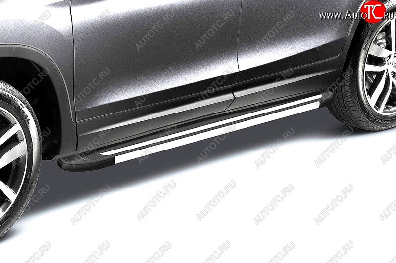 20 499 р. Комплект алюминиевых порогов Arbori Luxe Black длина 1600мм без крепежа Arbori allbdl1600  с доставкой в г. Вологда