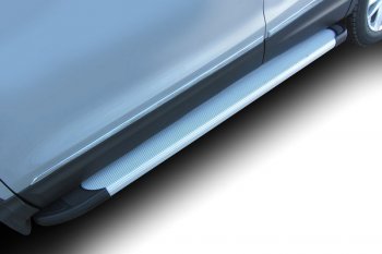 22 849 р. Комплект алюминиевых порогов Arbori Optima Silver 1700 для NISSAN Qashqai 2014-2019  Ниссан Кашкай Arbori afzdaalniq02  с доставкой в г. Вологда. Увеличить фотографию 1