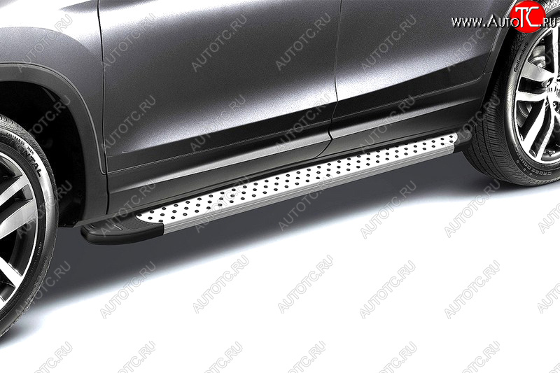 28 599 р. Комплект алюминиевых порогов Arbori Standart Silver 2000 для VOLKSWAGEN Amarok 2010-2015  Фольксваген Амарок Arbori afzdaalvwam1305  с доставкой в г. Вологда