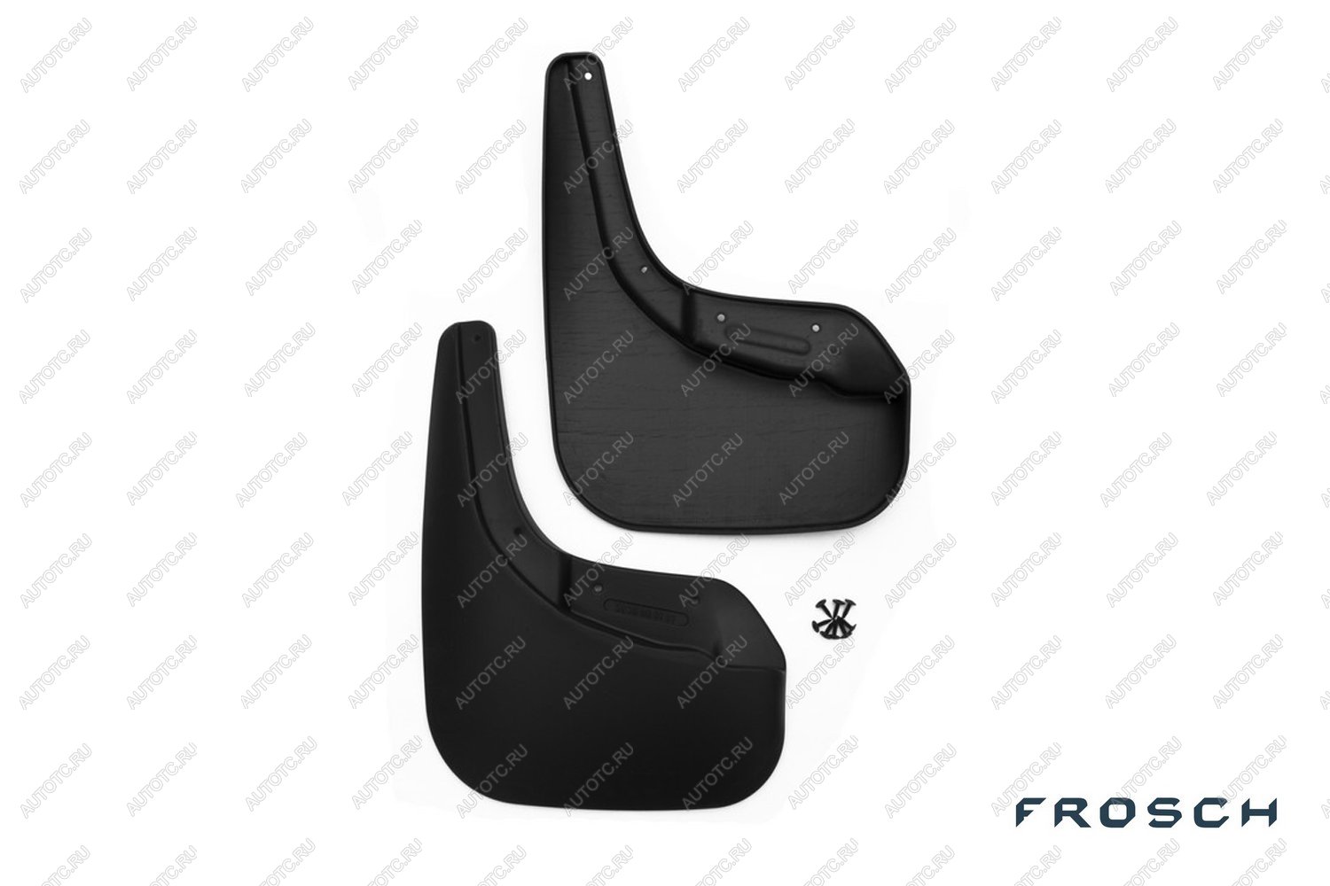 4 799 р. Брызговики передние VOLKSWAGEN TOUAREG, 2015-2018 вн. 2 шт. (optimum) в коробке  Фольксваген Туарег FROSCH frosch.51.36.f13  с доставкой в г. Вологда