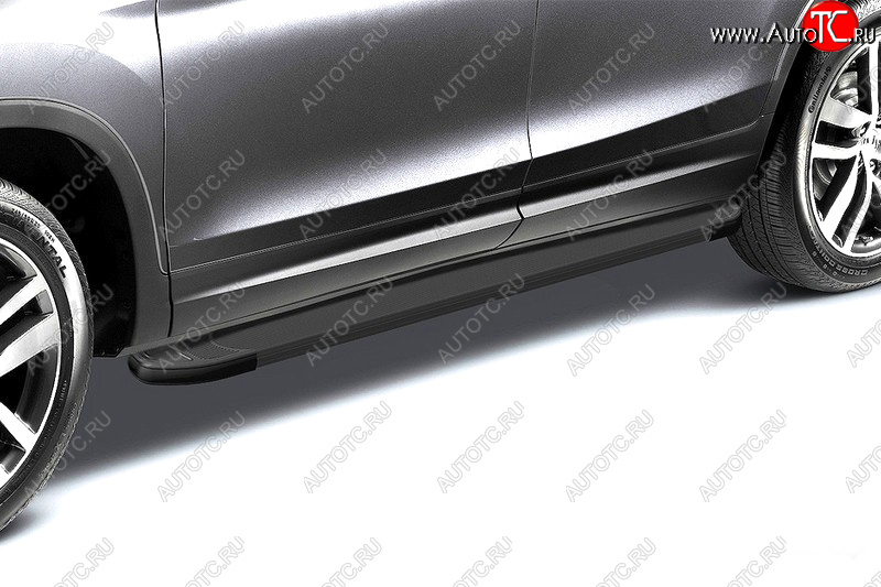 19 199 р. Комплект алюминиевых порогов Arbori Optima Black длина 1800мм без крепежа Arbori alobdl1800  с доставкой в г. Вологда