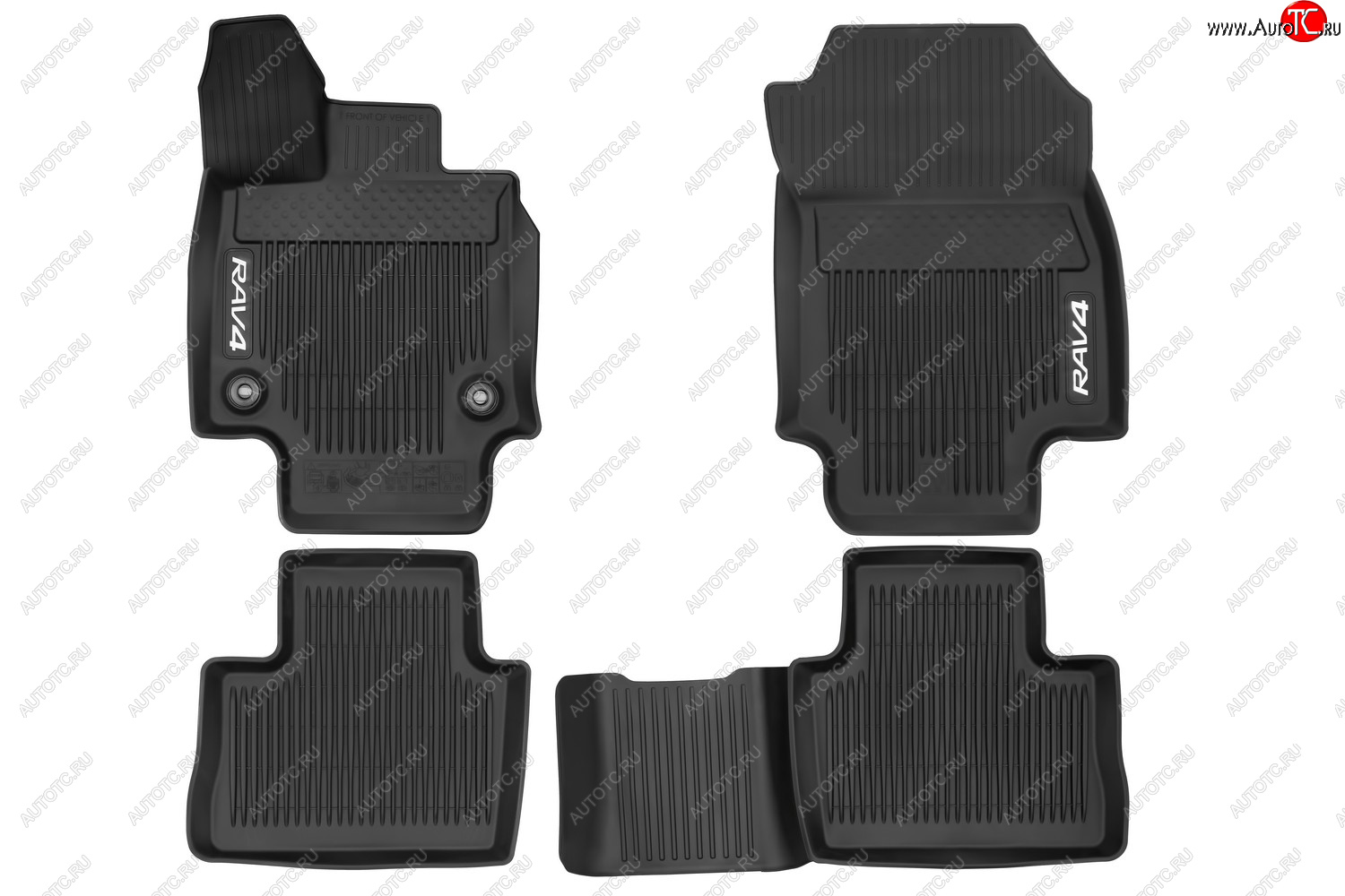 2 799 р. Коврики в салон подходит для TOYOTA RAV4, 2019-, чёрн., АКПП, 4шт.  Тойота Рав 4 TOYOTA 58500yye70c0  с доставкой в г. Вологда
