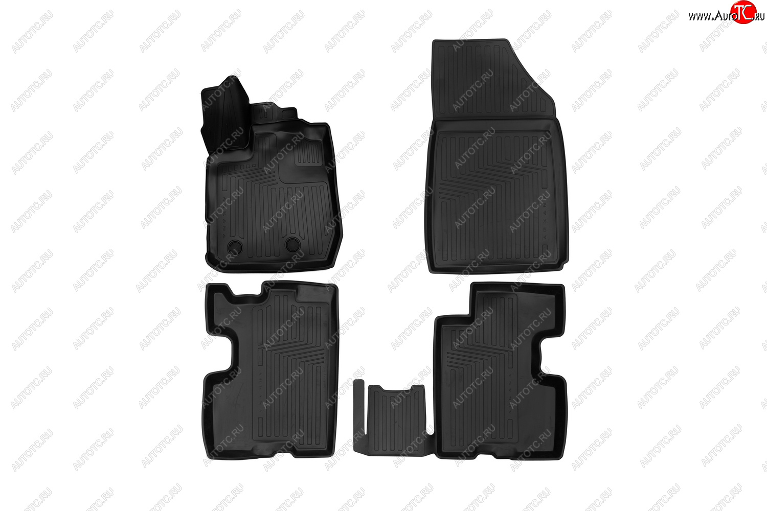 429 р. Rubber floor mats (vacuum)  Рено ЛДЖК RENAULT 7711821130  с доставкой в г. Вологда