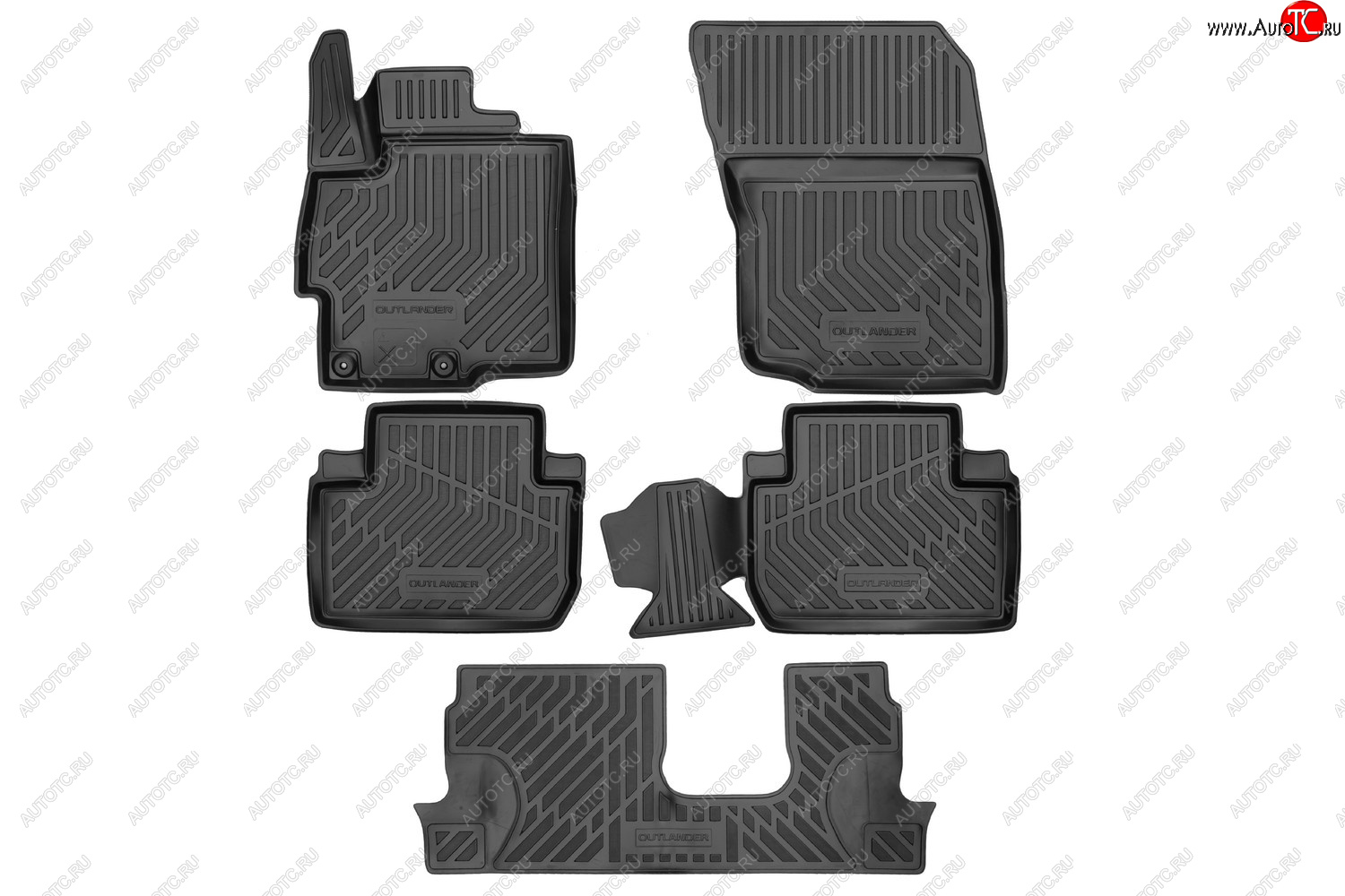 4 099 р. Rubber matковер в салонsetOUTLANDER  Митсубиси Аутлендер MITSUBISHI mz353047  с доставкой в г. Вологда