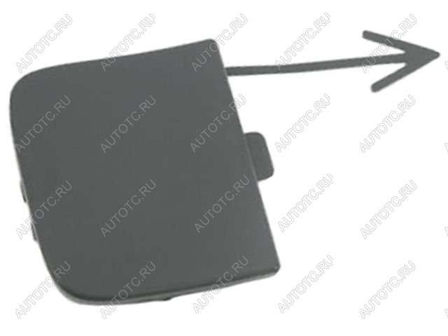 399 р. Заглушка заднего бампера (под крюк) BodyParts  Volkswagen Passat  B7 (2010-2015) седан, универсал (неокрашенная)  с доставкой в г. Вологда