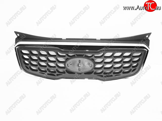 1 349 р. Решетка радиатора (пр-во Китай) BODYPARTS KIA Picanto 2 TA хэтчбэк 3 дв. дорестайлинг (2011-2015) (молдинг хром)  с доставкой в г. Вологда