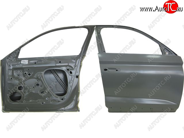 27 449 р. Правая дверь передняя BodyParts  Skoda Kodiaq  NU7 (2017-2021) дорестайлинг (Неокрашенная)  с доставкой в г. Вологда