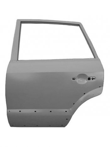 TUCSON 04- ДВЕРЬ ЗАДН ЛЕВ С ОТВ П МОЛДИНГ (Китай) BODYPARTS hntun04-520-l