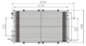 SORENTO КОНДЕНСАТОР КОНДИЦ BODYPARTS kasr002-931