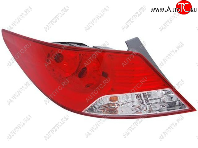 1 749 р. Левый фонарь BODYPARTS  Hyundai Solaris  RBr (2010-2014) седан дорестайлинг  с доставкой в г. Вологда