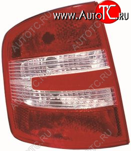 2 979 р. Левый фонарь задний DEPO  Skoda Fabia  Mk1 (2004-2008) седан рестайлинг, универсал рестайлинг  с доставкой в г. Вологда