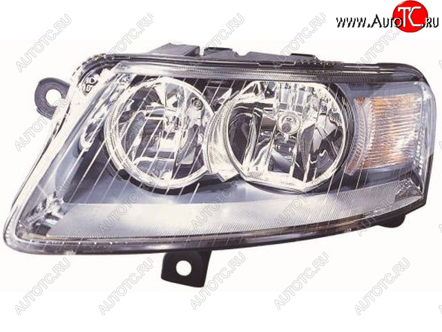8 349 р. Левая фара (под корректор) DEPO  Audi A6  C6 (2004-2008) дорестайлинг, седан  с доставкой в г. Вологда