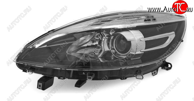 14 799 р. Левая фара (под корректор) DEPO  Renault Scenic  3 (2012-2016) рестайлинг  с доставкой в г. Вологда