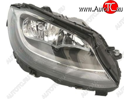 7 199 р. Правая фара (c электрокорректором, диодная) DEPO Mercedes-Benz C-Class W205 дорестайлинг седан (2015-2018)  с доставкой в г. Вологда