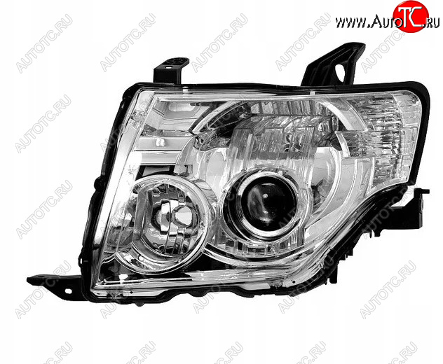 9 399 р. Левая фара (ксенон) BODYPARTS  Mitsubishi Pajero  4 V80 (2006-2011) дорестайлинг  с доставкой в г. Вологда