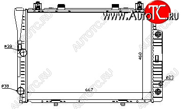 7 449 р. W140 РАДИАТОР ОХЛАЖДЕН (см.каталог) BODYPARTS md14092-911  с доставкой в г. Вологда
