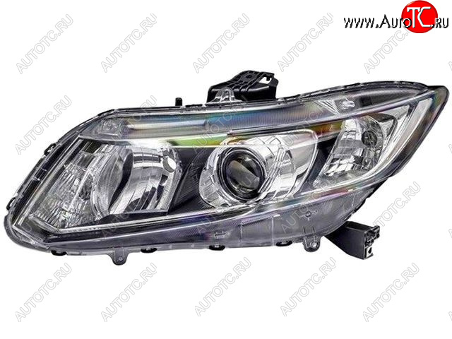 5 699 р. Левая фара (корректор, линзован) BODYPARTS  Honda Civic  FB (2011-2016) седан  с доставкой в г. Вологда