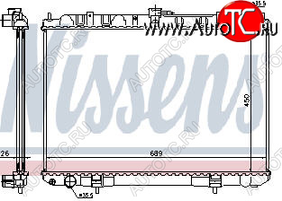 7 999 р. X-TRAIL РАДИАТОР ОХЛАЖДЕН 2.2 (дизель) (NISSENS) (AVA) NISSENS nnxtr01-910  с доставкой в г. Вологда