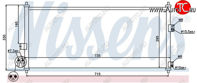 4 199 р. ALMERA (+ P12 02-) КОНДЕНСАТОР КОНДИЦ (см.каталог) BODYPARTS nnalm02-933  с доставкой в г. Вологда