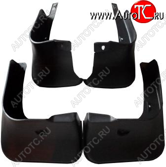 969 р. Комплект брызговиков (4 штуки) BodyParts  Toyota Corolla  E150 (2006-2013) седан дорестайлинг, седан рестайлинг  с доставкой в г. Вологда