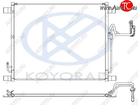 7 849 р. FX35 {EX35 09-} КОНДЕНСАТОР КОНДИЦ (KOYO) KOYORAD ifx3508-930  с доставкой в г. Вологда