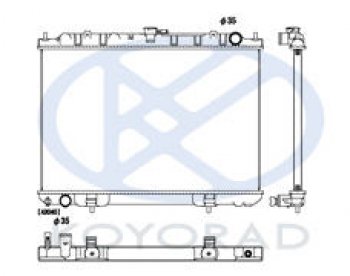X-TRAIL РАДИАТОР ОХЛАЖДЕН MT 2.2 (дизель) BODYPARTS nnxtr01-913