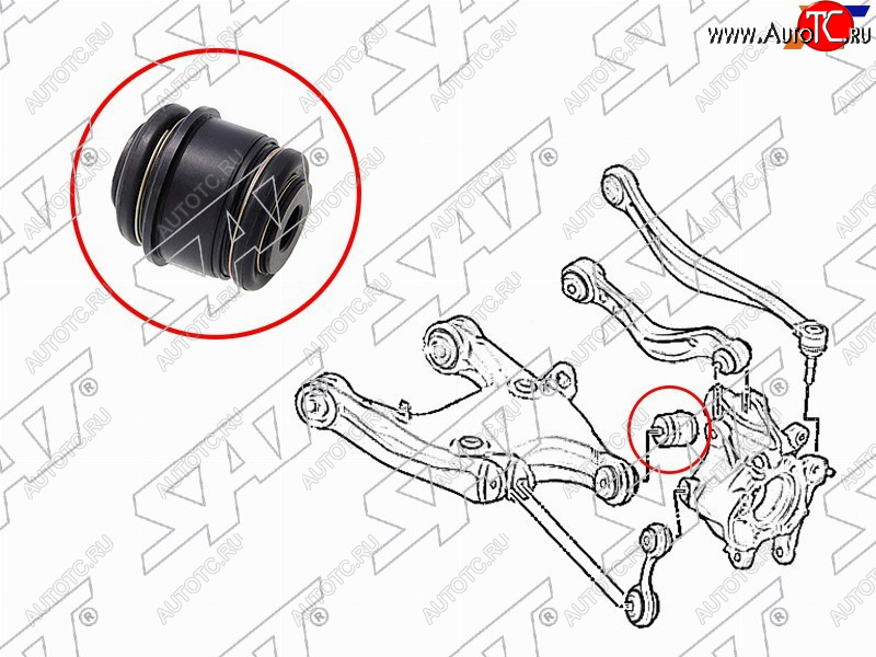 799 р. Сайлентблок BMW 5-Series 09-17  6-Series 11-18  7-Series 08-15  5-Series Gran Turismo 09-16 SAT ST-33326780438  с доставкой в г. Вологда